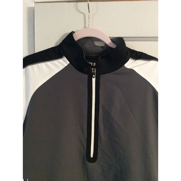FootJoy Men's Short Sleeve partial Zip Golf windshirt jacket Medium M - Picture 3 of 4